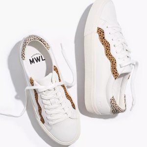 Madewell Sidewalk Low-Top Sneakers in Leather and Calf Hair: Wave Edition - 6